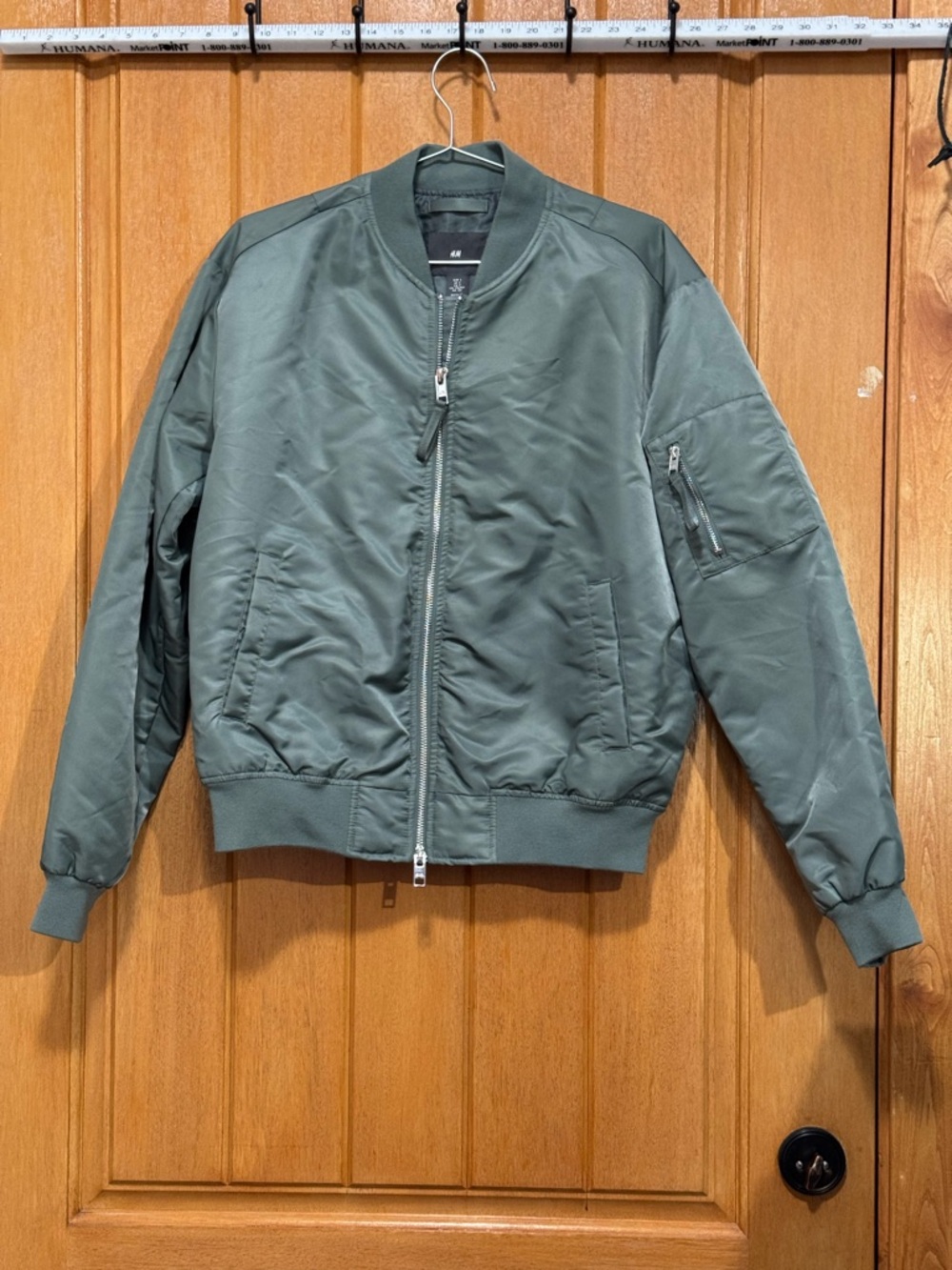 H&M Woman’s Olive Green Bomber Jacket size Small